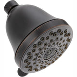 7-Spray 4.3 in. Single Wall Mount Fixed Shower Head in Polished Brass - Super Arbor