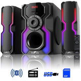 2.1-Channel Bluetooth Multimedia Wired Speaker Stereo Shelf System - Super Arbor