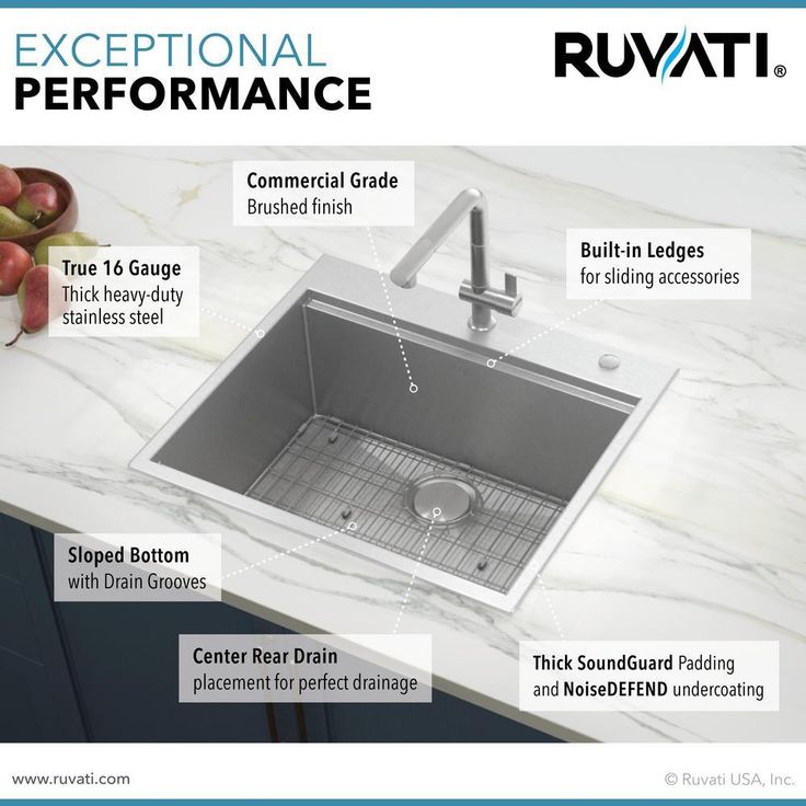 25 x 22 in. Workstation Drop-In Tight Radius Topmount 16-Gauge Stainless Steel Ledge Kitchen Sink Single Bowl