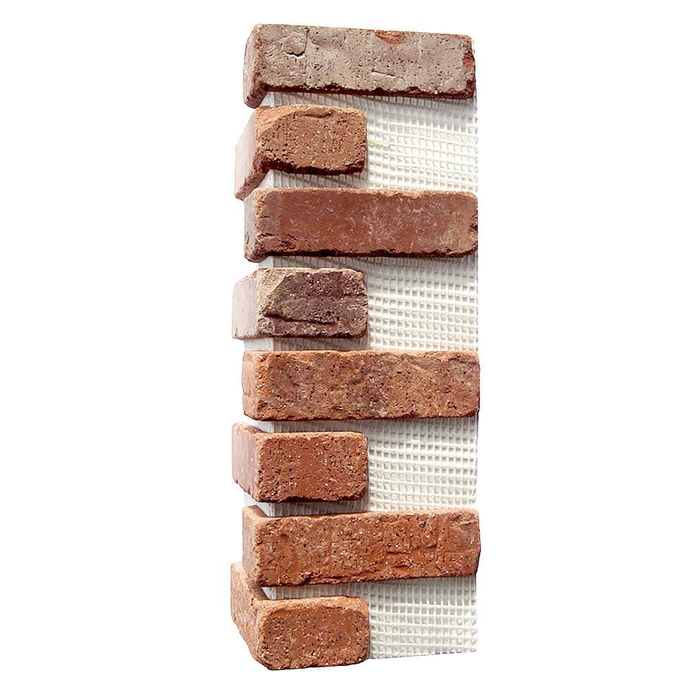 Brickwebb Rushmore Thin Brick Sheets - Corners (Box of 3 Sheets) 21 in x 15 in (5.3 linear ft.) - Super Arbor