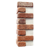 Brickwebb Rushmore Thin Brick Sheets - Corners (Box of 3 Sheets) 21 in x 15 in (5.3 linear ft.) - Super Arbor