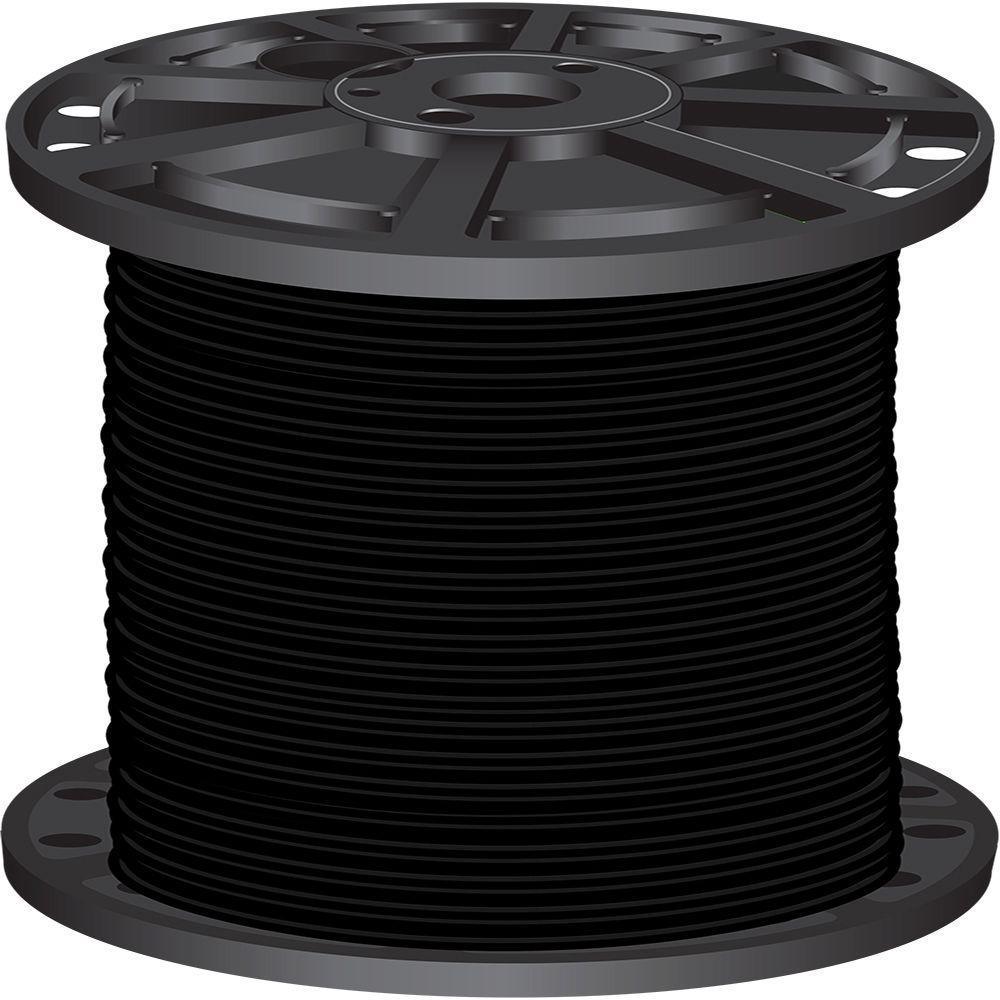 500 ft. 2 Black Stranded CU SIMpull THHN Wire - Super Arbor