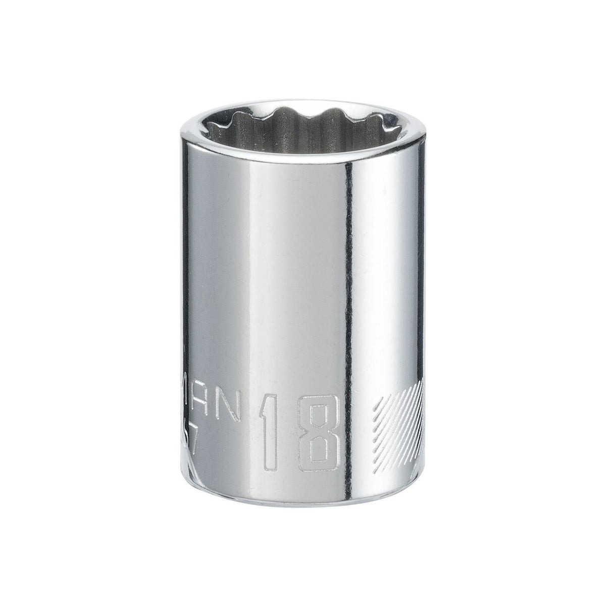 Craftsman 18mm Metric 12-Point Standard Socket - 1/2" Drive