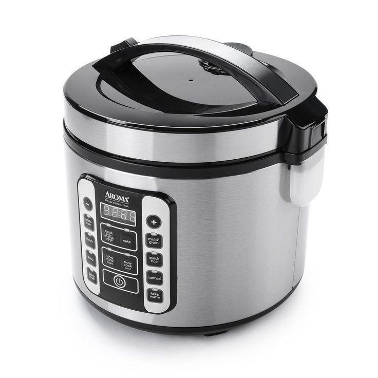 20-Cup Stainless Steel Digital Cool-Touch Rice Cooker and Food Steamer