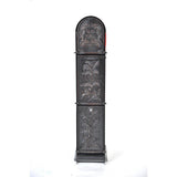 Climbing Leaf 3-Door Front Access Lockable Ground Mount Mailbox in Silver Pewter - Super Arbor