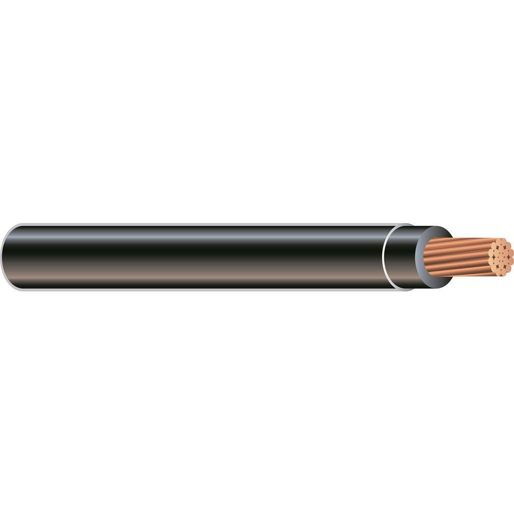 500 ft. 2 Black Stranded CU SIMpull THHN Wire - Super Arbor