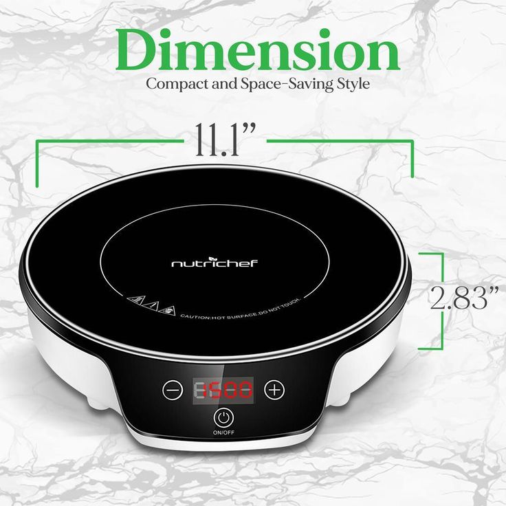 Single Burner 11.1 in. White Induction Flameless Burner Cooktop Hot Plate with Digital Display and Auto Shut Off