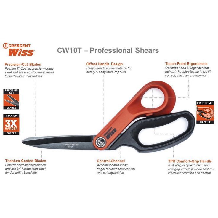 10 in. Offset Professional Shear