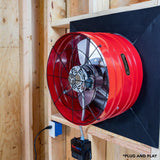 QuietCool 2860 CFM Smart App Controlled 2-Speed Gable Mount Attic Fan - Super Arbor