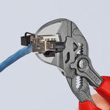 KNIPEX 7.4-in Pliers Wrench, Multi-Component Handles (86 02 180)