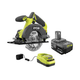 RYOBI 18-Volt ONE+ Cordless 5-1/2 in. Circular Saw Kit with 4.0 Ah Lithium-Ion Battery and 18V Charger