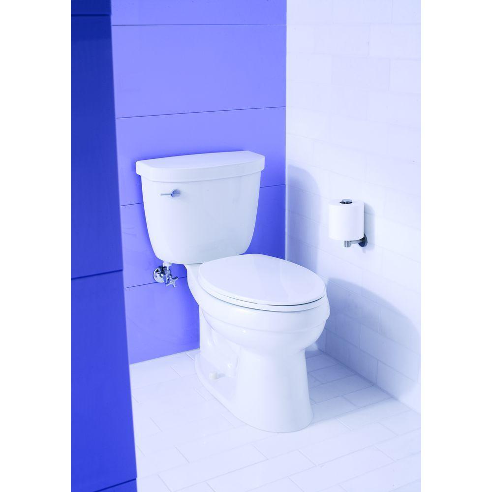 Cimarron Comfort Height 2-Piece 1.6 GPF Single Flush Elongated Toilet with AquaPiston Flushing Technology in White - Super Arbor
