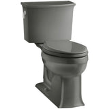 Archer Comfort Height 2-piece 1.28 GPF Single Flush Elongated Toilet with AquaPiston Flushing Technology in Black Black - Super Arbor