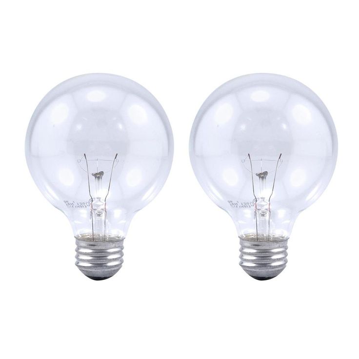 Sylvania 25-Watt Double Life G25 Incandescent Light Bulb (2-Pack)