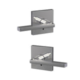 Custom Latitude Satin Nickel Collins Trim Dummy Door Lever (2-pack) - Super Arbor