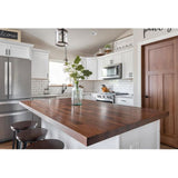 Sparrow Peak Saman 10-ft Natural Straight Butcher Block Saman Kitchen Countertop