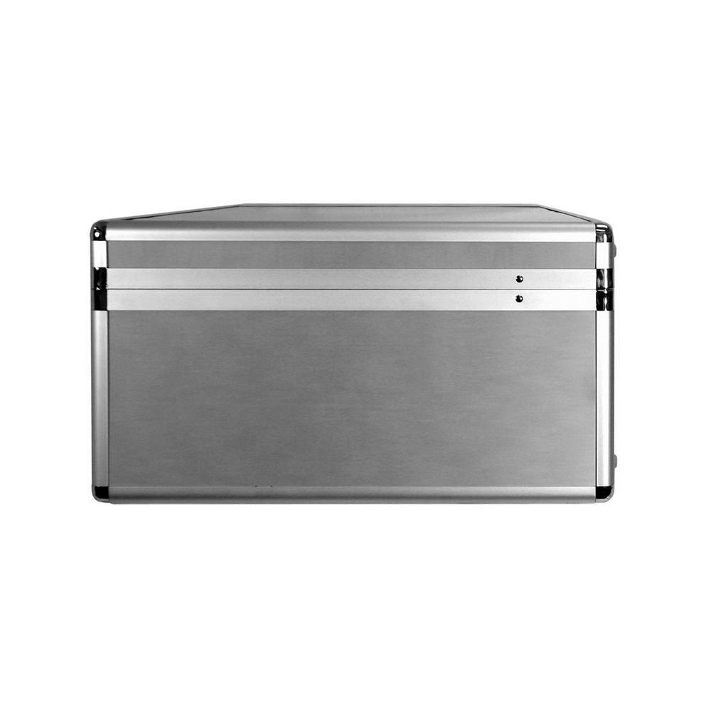 16.75 in. Smooth Aluminum Tool Case with Foam in Silver - Super Arbor