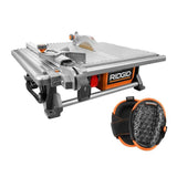 RIDGID 6.5 Amp Corded 7 in. Table Top Wet Tile Saw with Gel-Foam Knee Pads