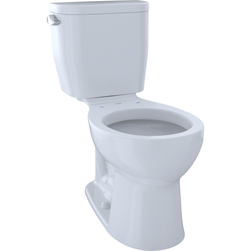 Entrada 2-Piece 1.28 GPF Single Flush Elongated Toilet in Cotton White - Super Arbor