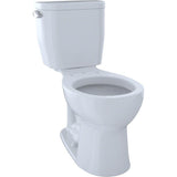 Entrada 2-Piece 1.28 GPF Single Flush Elongated Toilet in Cotton White - Super Arbor