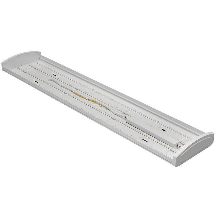 4 ft. High Output 5200 Lumens Integrated LED White Wraparound Light 4000K Bright White 120-277v Multi-Volt Direct Wire