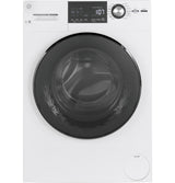 GE 2.4-cu ft High Efficiency Stackable Steam Cycle Front-Load Washer (White) ENERGY STAR, 24-inch, Model GFW148SSMWW