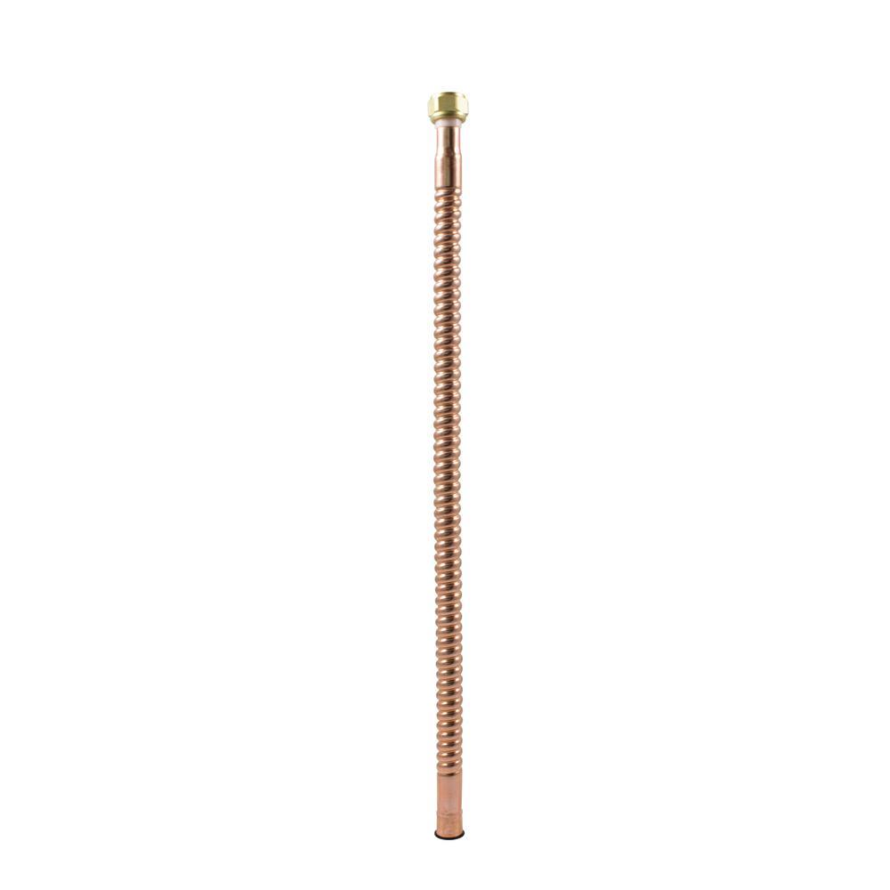 3/4 in. Sweat x 3/4 in. FIP x 18 in. Copper Water Heater Connector - Super Arbor
