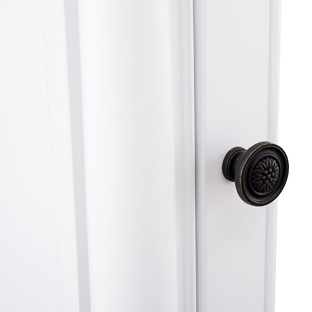 Strousse 24 in. W x 30 in. H Surface Mount Mirrored Medicine Cabinet in White - Super Arbor