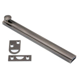 6 in. Solid Brass Satin Nickel Surface Bolt - Super Arbor