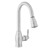 Newbury Single-Handle Pull-Down Sprayer Kitchen Faucet in Oil-Rubbed Bronze - Super Arbor