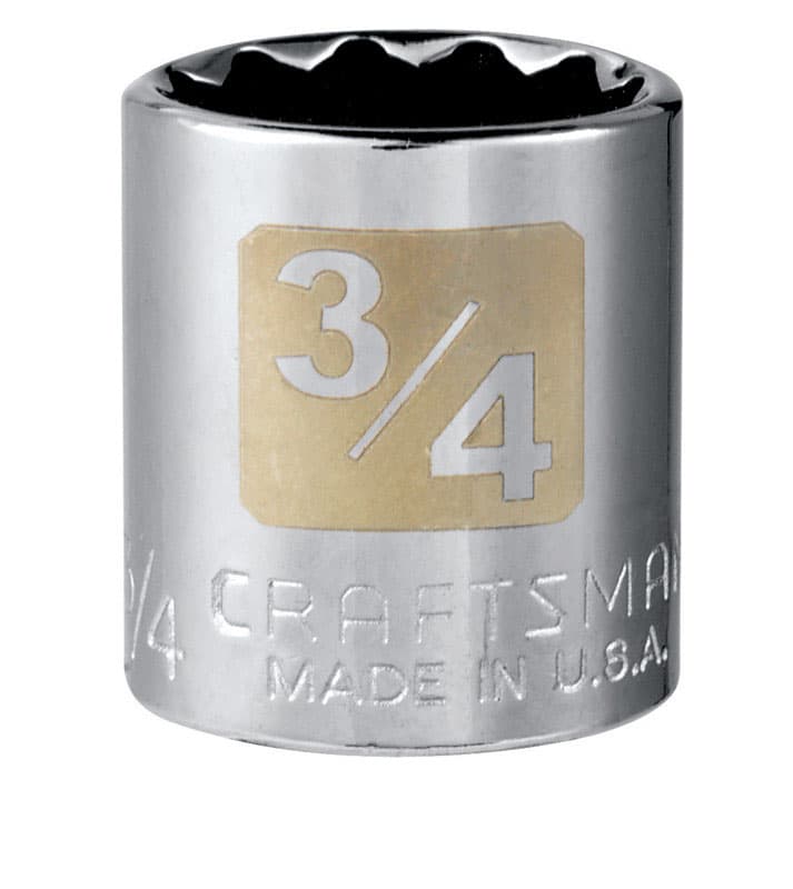 Craftsman 3/4 in. SAE 12 Point Standard Socket - 1 pc