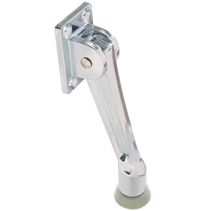 5 in. Chrome Kickdown Door Stop (5-Pack)