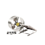 500 CFM Silver Solar Powered Gable Mount Solar Attic Fan - Super Arbor