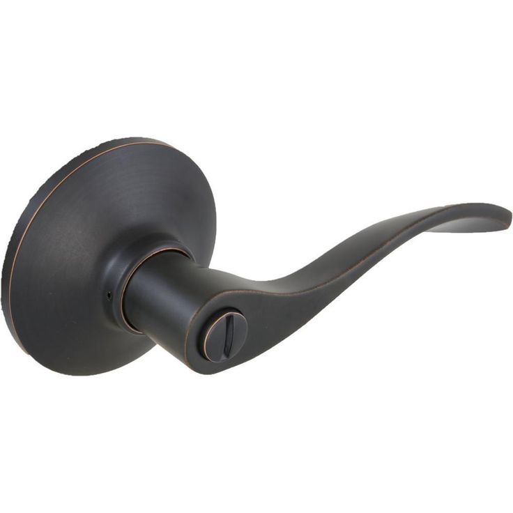 Zacoti Matte Black Bed/Bath Door Lever