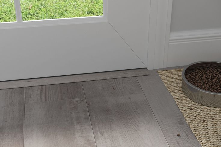 CALI Aqua Tough Gray Ash 0.35-in T x 1.73-in W x 72.83-in L Vinyl Threshold