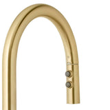 Upson Single-Handle Pull-Down Sprayer Kitchen Faucet in Matte Gold - Super Arbor