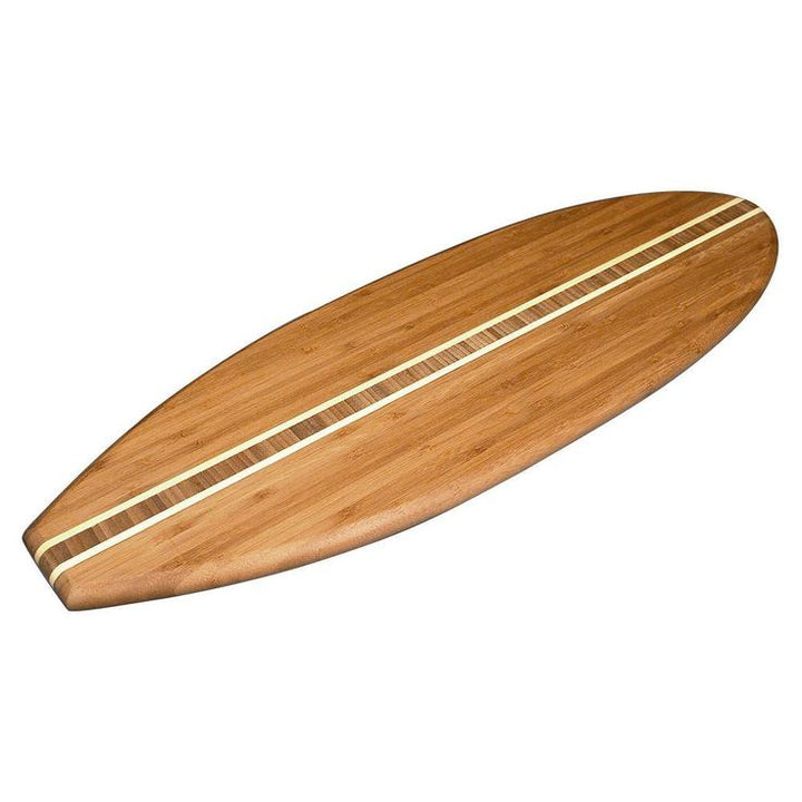 Totally Bamboo Surfboard Shape 1-Piece Bamboo Cutting Board