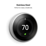 Nest Learning Thermostat 3rd Gen in Stainless Steel (2-Pack) - Super Arbor
