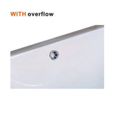 18 in. x 13 in. Rectangular Lavatory Undercounter Bathroom Ceramic Sink 1633W in White - Super Arbor