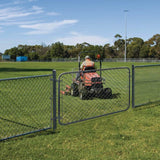 Everbilt Expandable Chain Link 6 ft. W x 4 ft. H Galvanized Steel Fence Gate Kit