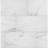 Florida Tile Home Collection Michelangelo Calacatta Rectified 12 in. x 24 in. Porcelain Floor and Wall Tile (13.3 sq. ft. /case)