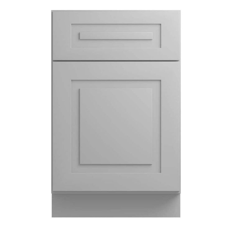 Home Decorators Collection Grayson 21 in. W x 24 in. D x 34.5 in. H Assembled Plywood Base Kitchen Cabinet in Pearl Gray with Soft Close LH