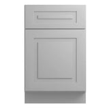 Home Decorators Collection Grayson 21 in. W x 24 in. D x 34.5 in. H Assembled Plywood Base Kitchen Cabinet in Pearl Gray with Soft Close LH