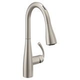 U by Moen Essie Single-Handle Pull-Down Sprayer Smart Kitchen Faucet with Voice Control, Spot Resist Stainless