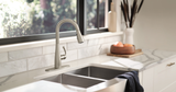 U by Moen Essie Single-Handle Pull-Down Sprayer Smart Kitchen Faucet with Voice Control, Spot Resist Stainless