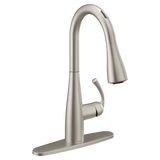 U by Moen Essie Single-Handle Pull-Down Sprayer Smart Kitchen Faucet with Voice Control, Spot Resist Stainless
