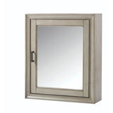 Hazelton 24 in. W x 28 in. H Framed Surface-Mount Bathroom Medicine Cabinet in Antique Grey