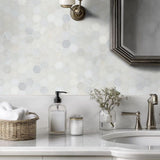 MSI Greecian White Hexagon 12 in. x 11.75 in. x 10mm Polished Marble Mesh-Mounted Mosaic Tile (9.8 sq. ft. / case)