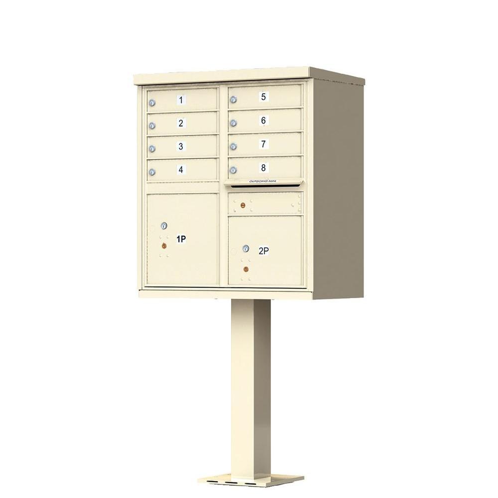 16-Mailboxes 1-Outgoing Mail Compartment 2-Parcel Lockers Pedestal Mount Cluster Box Unit - Super Arbor