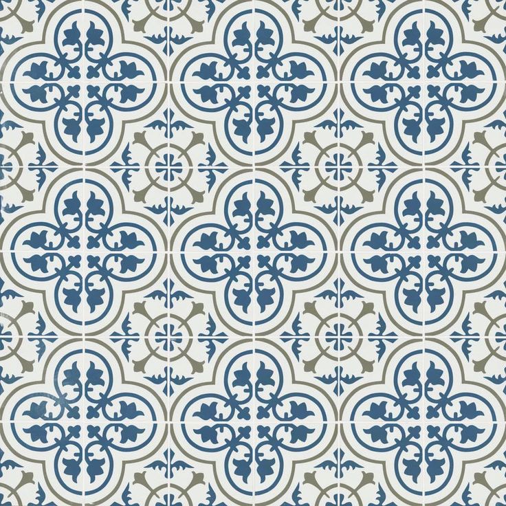 Encaustic Zenzibar 8 in. x 8 in. Matte Porcelain Floor and Wall Tile (5.16 sq. ft./Case)